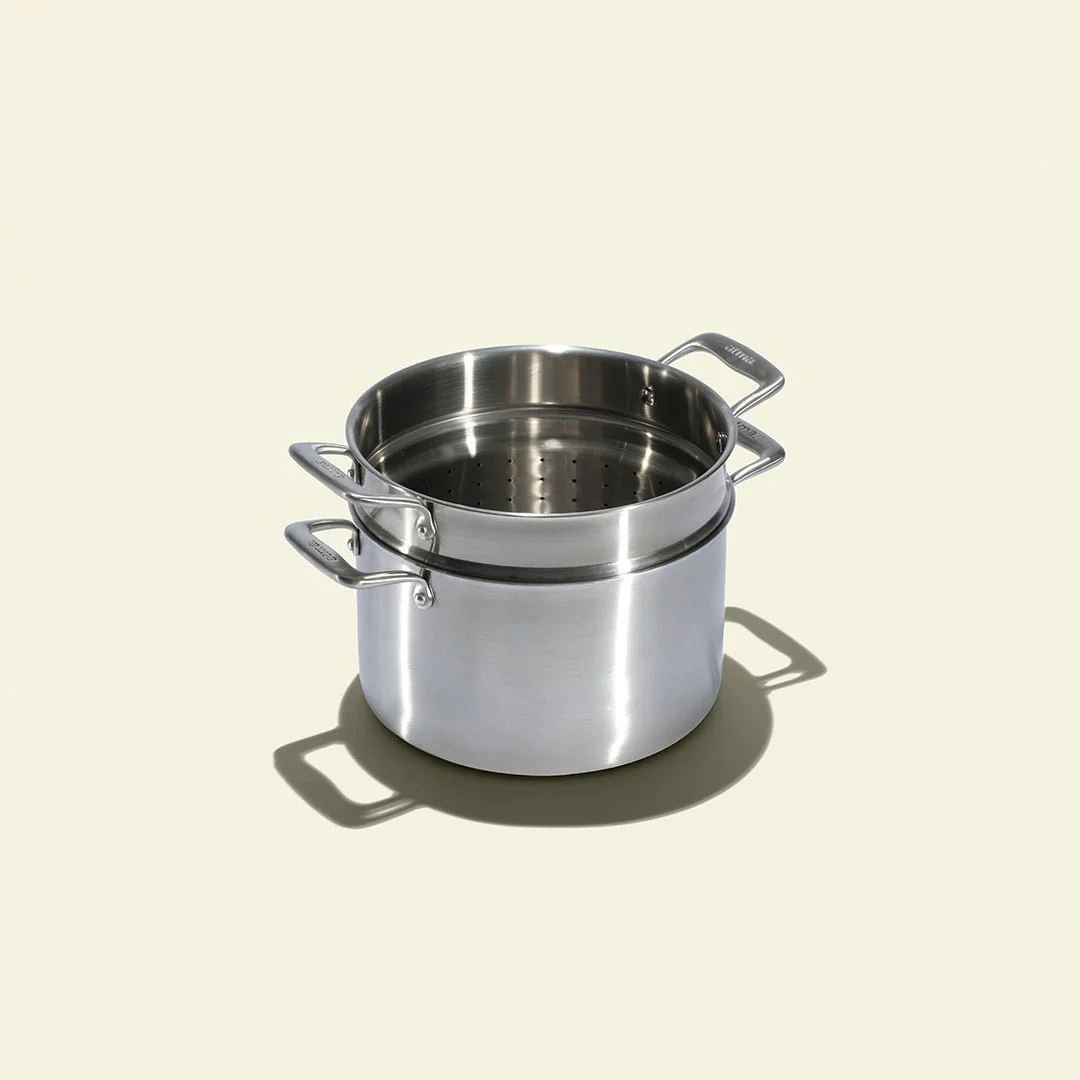 Le grand faitout en inox et son pasta pot