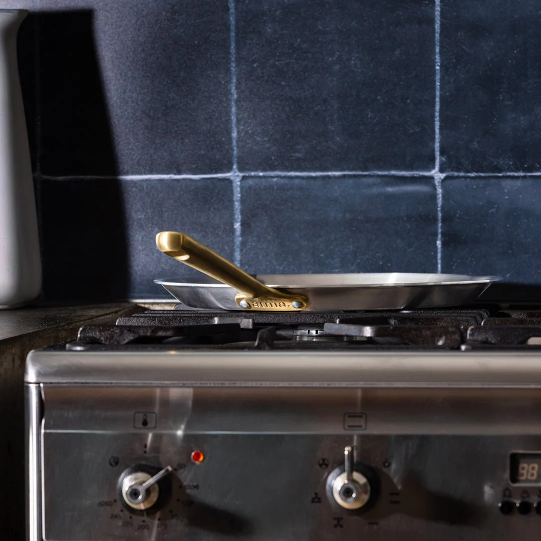 L'indispensable crêpière en inox, manche doré - Image 4
