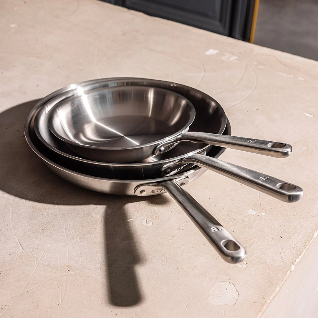 Pack Brigade - set de 3 poêles en inox - Image 5