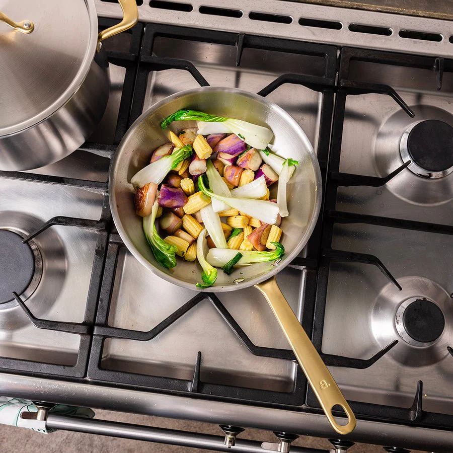 The Wok en inox, manche doré - 24 cm (Édition limitée) - Image 5